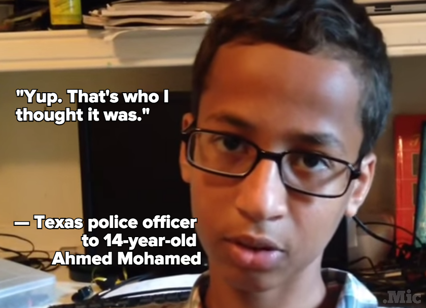 Texas Police Officer to Ahmed Mohamed After Arrest: "That's Who I Thought It Was"