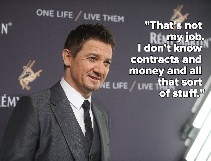 Jeremy Renner Says It's Not His Job to Negotiate With Female Co-Stars for Equal Pay