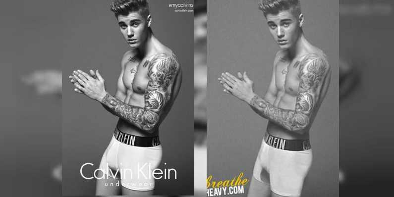 Calvin Klein's Photoshop of Justin Bieber Is What's Wrong With Male