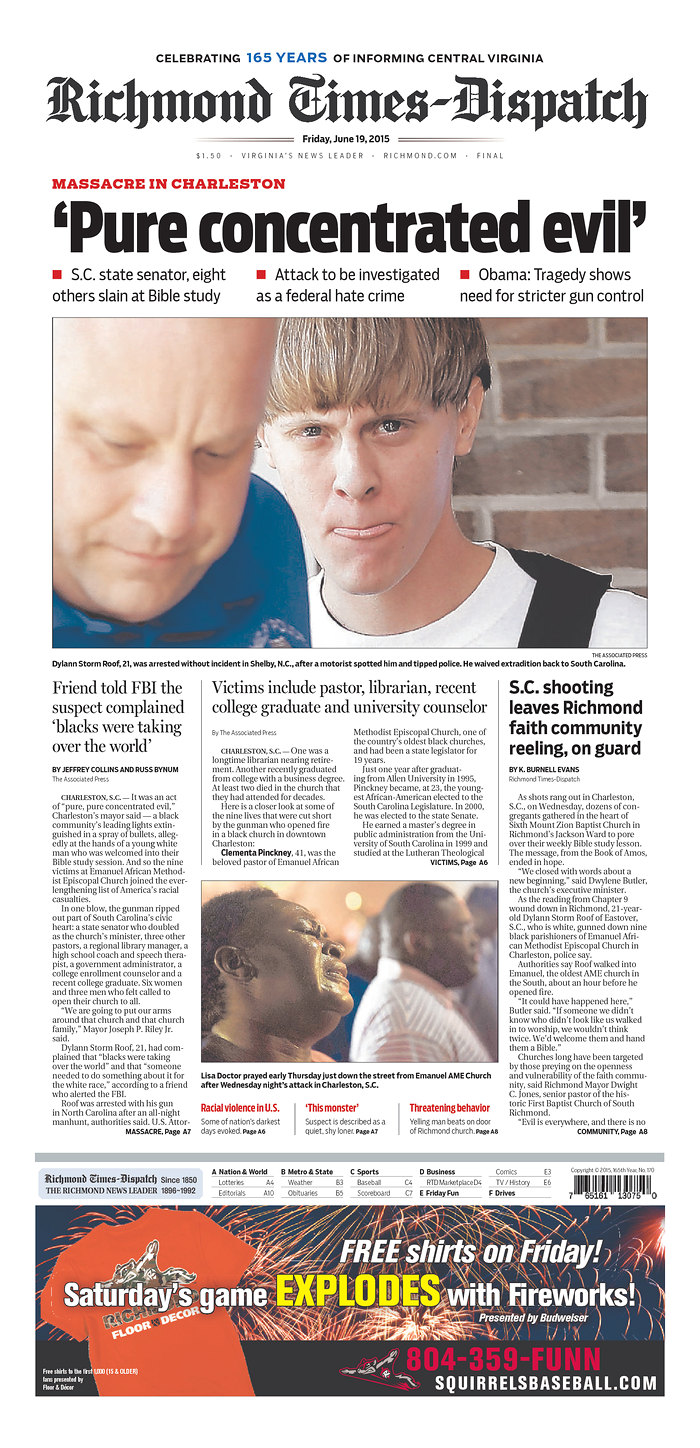 This Charleston Newspaper Had Perfect Response to the Charleston Church