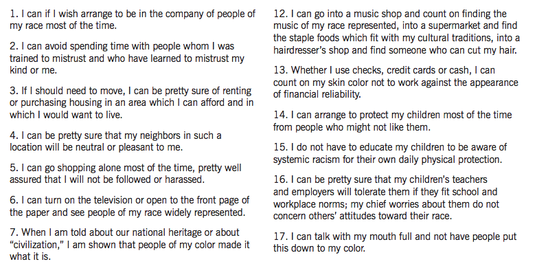 white privilege peggy mcintosh essay white privilege peggy mcintosh essay