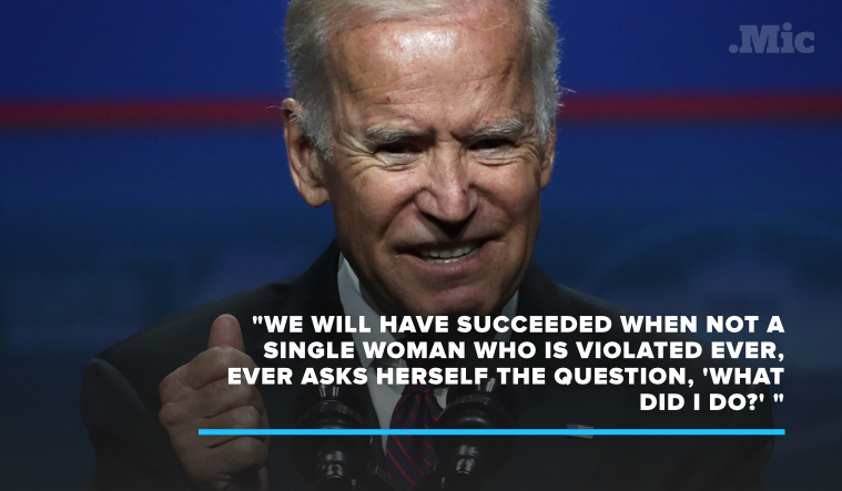 Joe Biden Just Made A Powerful Statement On The State Of Sexual Assault In The Us Mic 5472