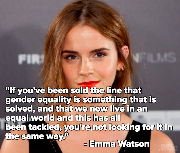 Emma Watson Just Tore Apart Everyone Who Thinks There Is No Gender Gap ...
