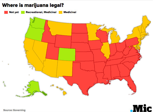 Here's a Map of Every State and Their Marijuana Laws | Mic