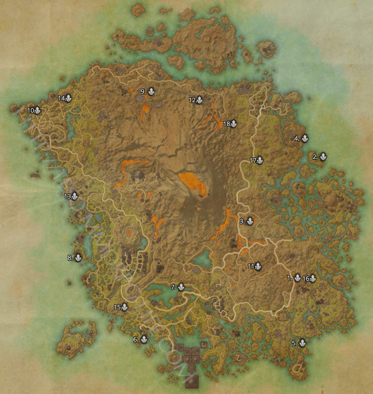 elder scrolls online map
